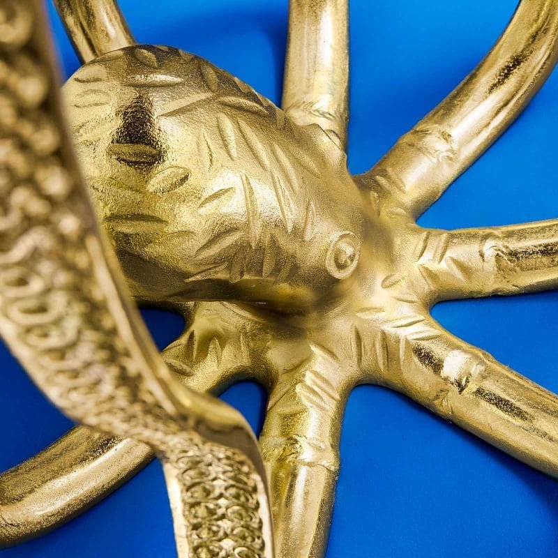 Aluminium / Marble Octopus Side Table, gold - |VESIMI Design| Luxury Bathrooms and Home Decor