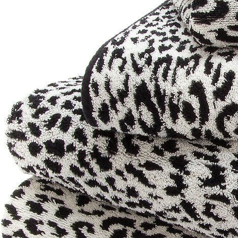 Animal Print Zimba Towels by Abyss & Habidecor / Black - |VESIMI Design| Luxury and Rustic bathrooms online