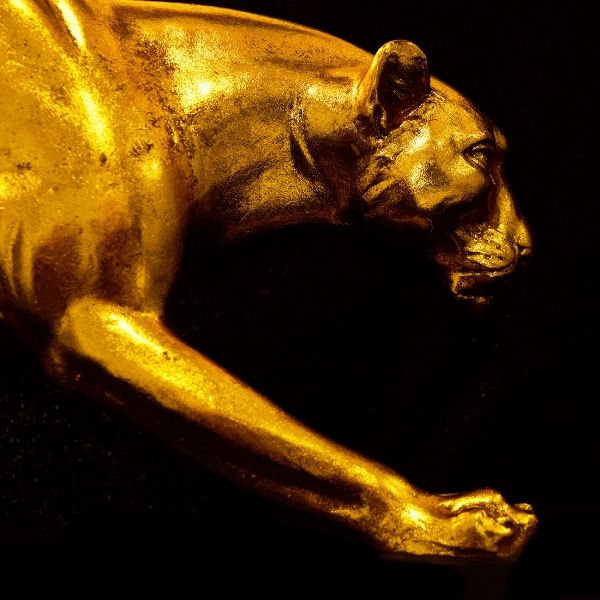 Baghiro Panther Design Table Lamp in Black and Gold - |VESIMI Design| Luxury Bathrooms and Home Decor