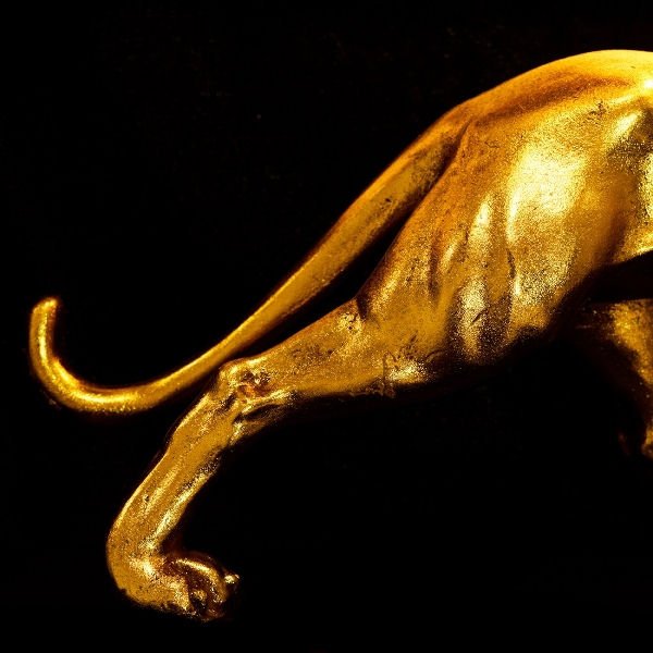 Baghiro Panther Design Table Lamp in Black and Gold - |VESIMI Design| Luxury Bathrooms and Home Decor