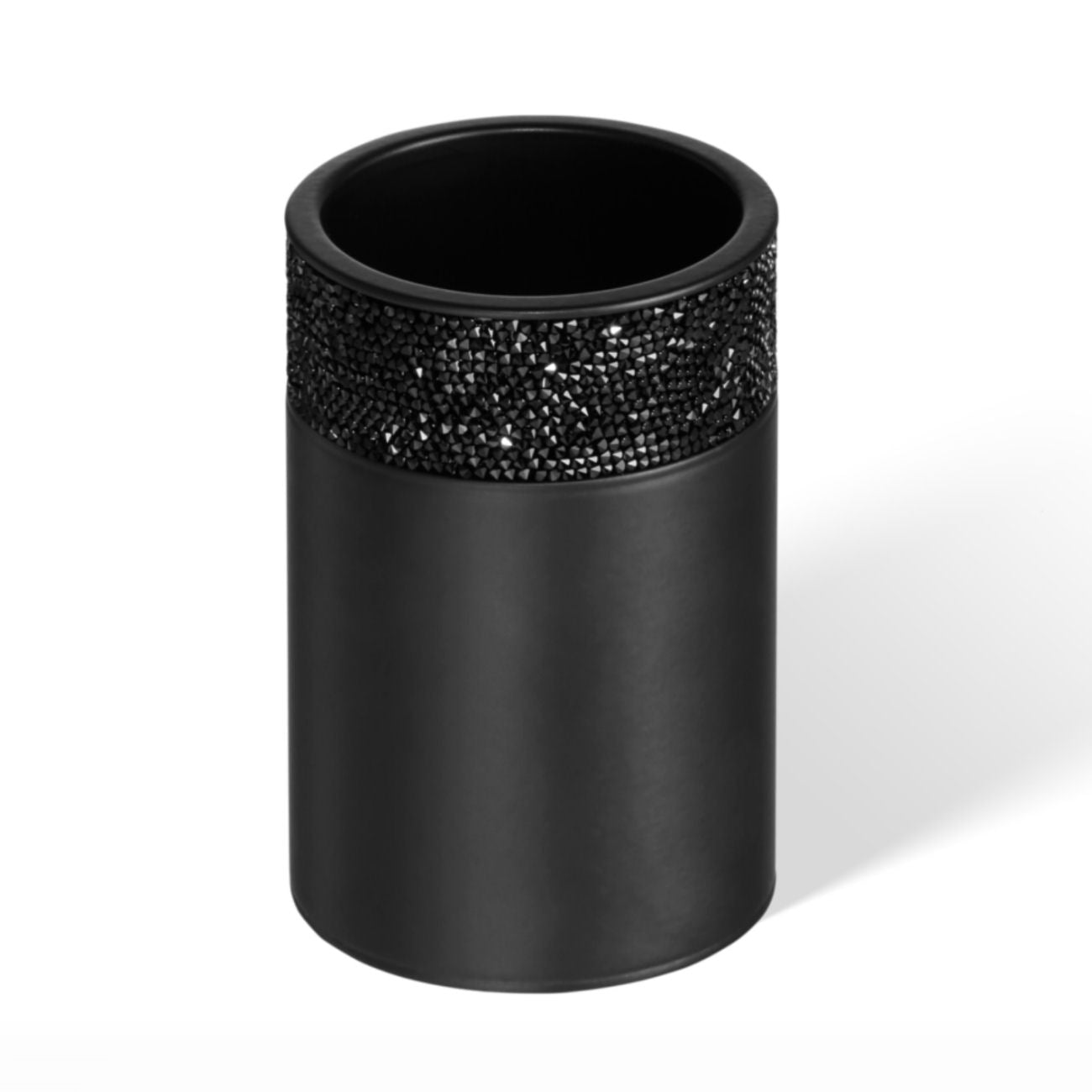 Black Matt Bathroom Accessories Swarowski® Multi-Purpose Box - |VESIMI Design|