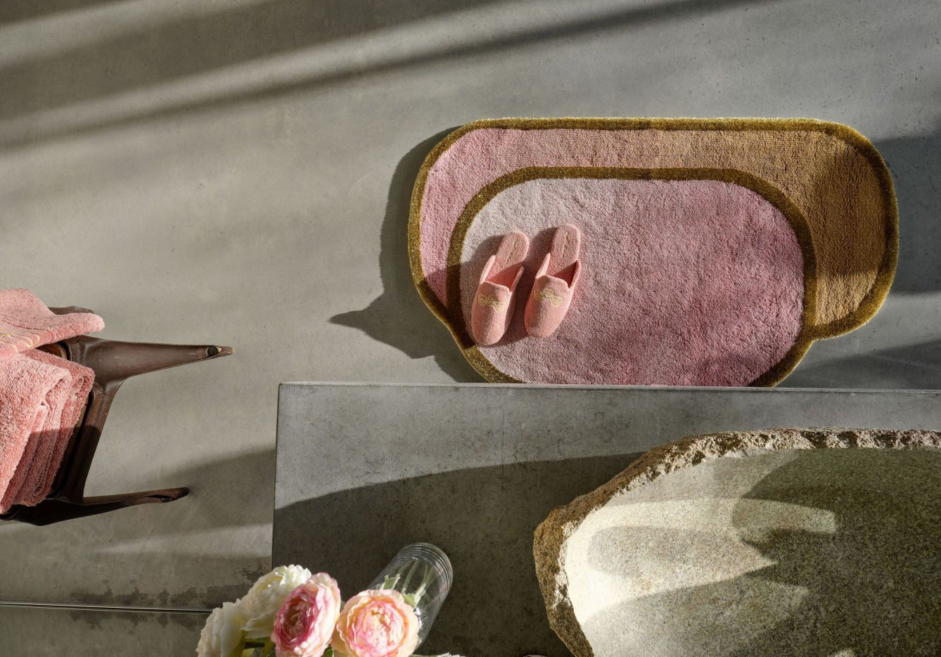 BOUDOIR Luxury Egyptian Cotton Bathroom Rug - |VESIMI Design| Luxury Bathrooms and Home Decor