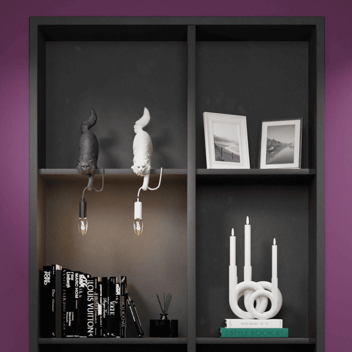 Chichi White Cat Table Lamp - |VESIMI Design| Luxury Bathrooms and Home Decor