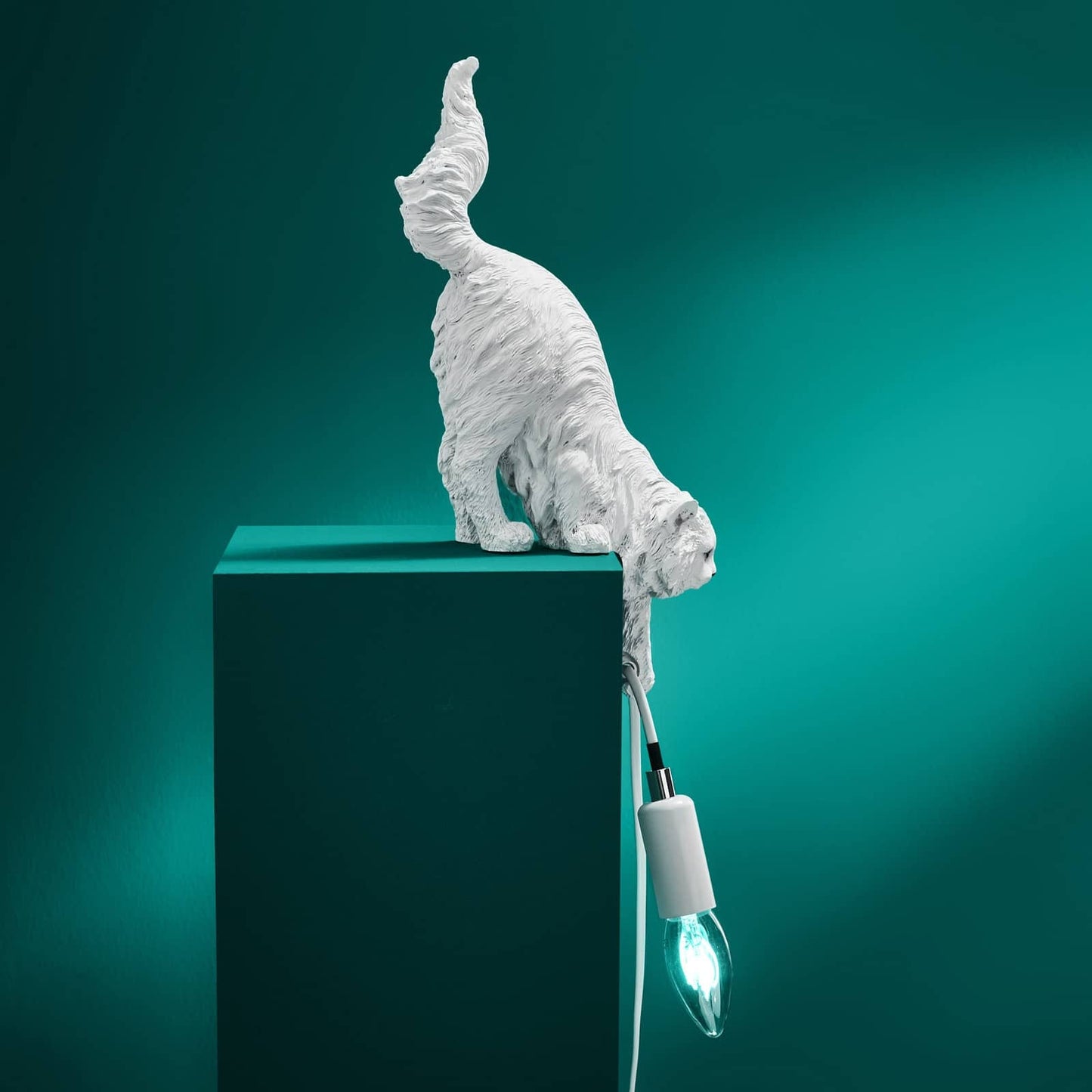 Chichi White Cat Table Lamp - |VESIMI Design| Luxury Bathrooms and Home Decor