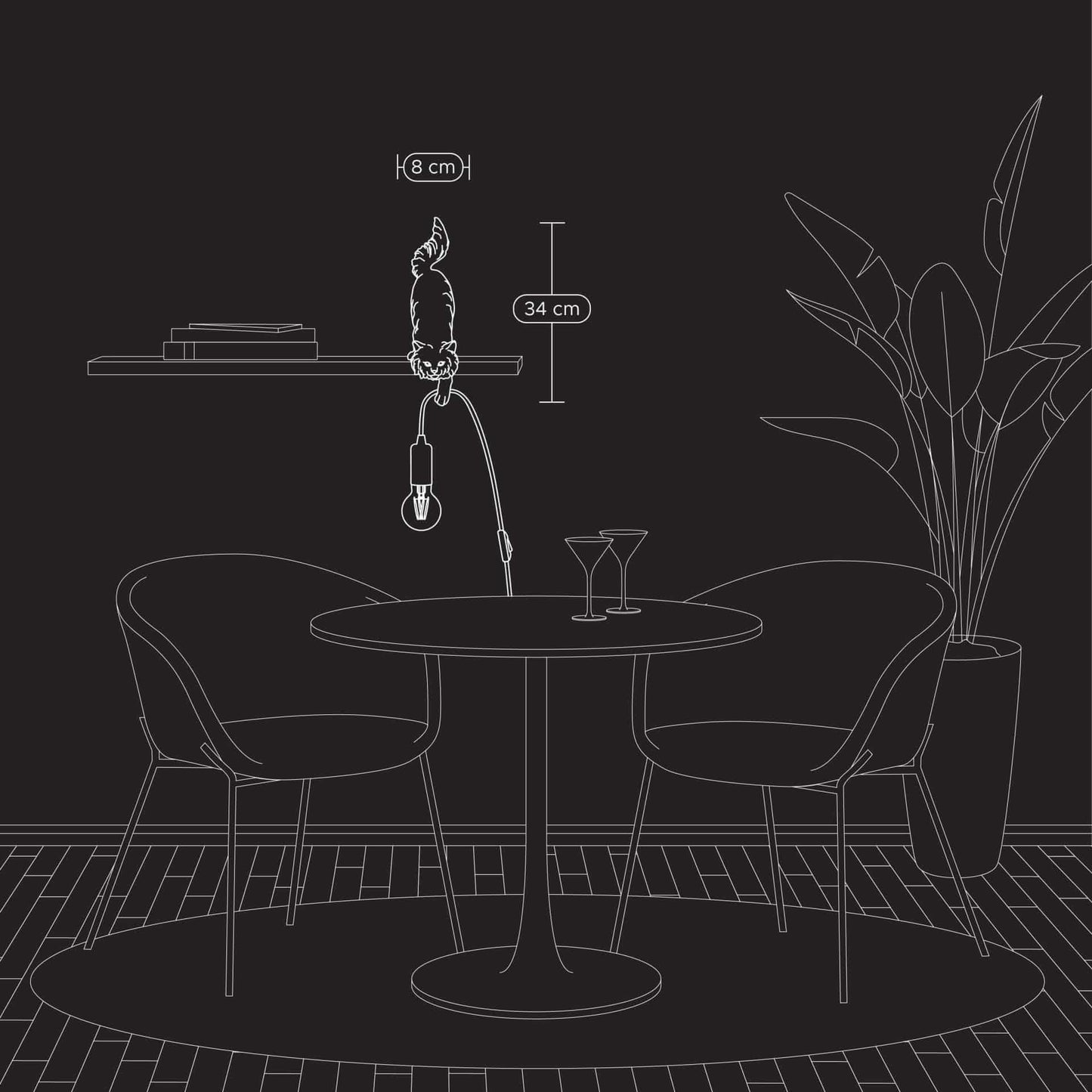 Chichi White Cat Table Lamp - |VESIMI Design| Luxury Bathrooms and Home Decor