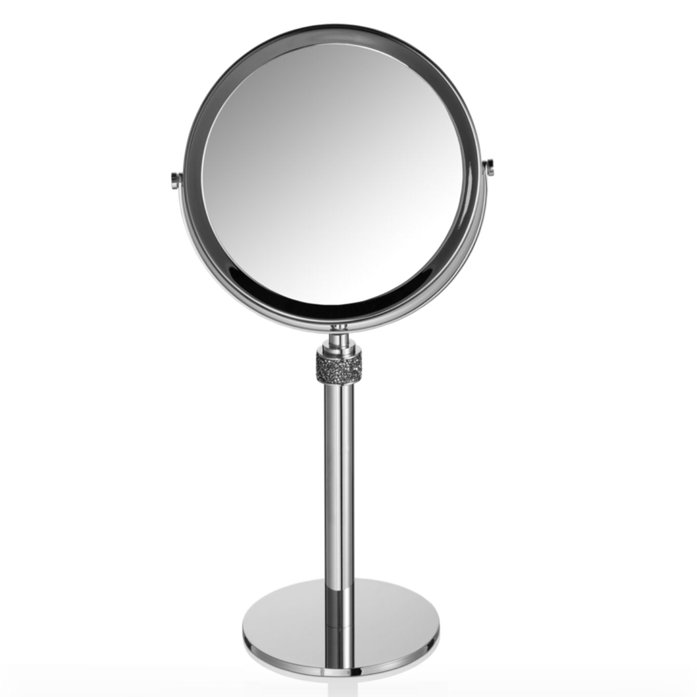 Chrome Design Cosmetic Mirror with Swarowski® Crystals - |VESIMI Design|
