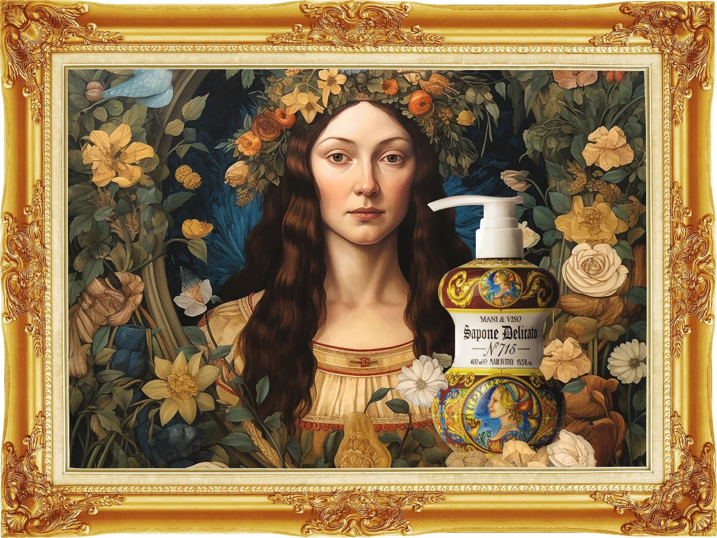 Delicate Hand & Face Soap 400 ml - N.° 715 Domina Gli Albarelli - |VESIMI Design| Luxury Bathrooms and Home Decor