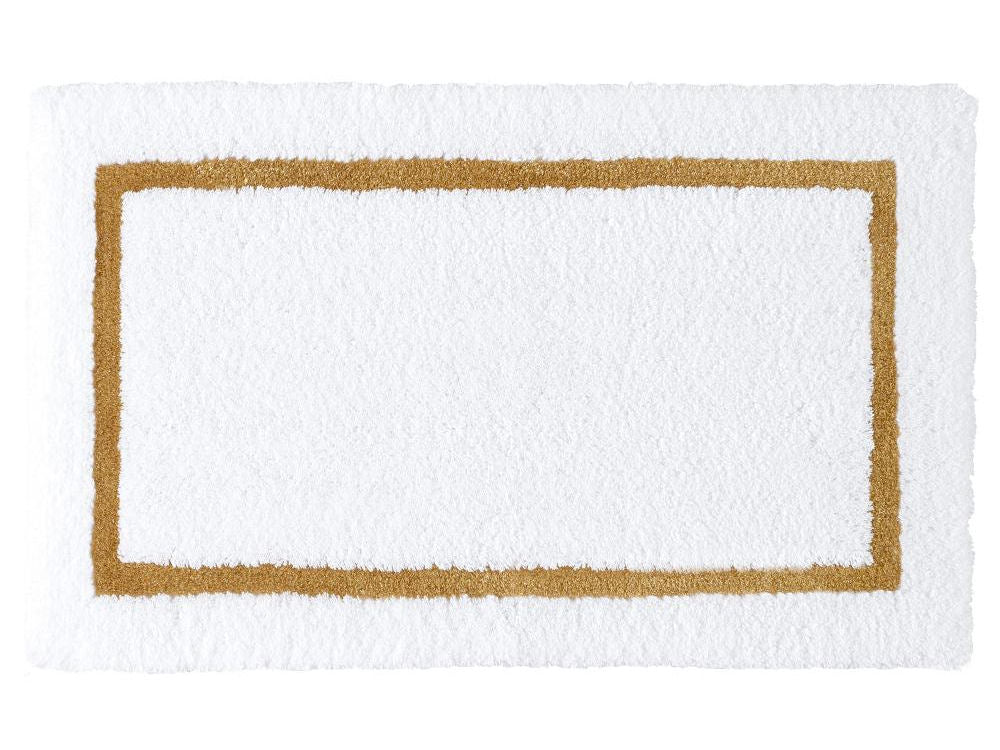 KARAT Luxury Gold & White Bathroom Rug - |VESIMI Design| Luxury and Rustic bathrooms online