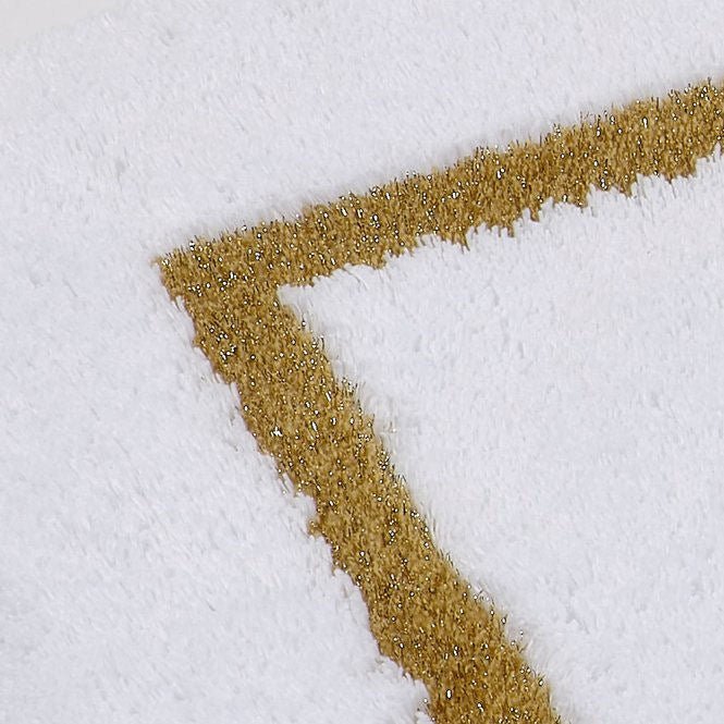 KARAT Luxury Gold & White Bathroom Rug - |VESIMI Design| Luxury and Rustic bathrooms online