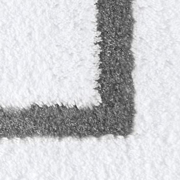 KARAT Luxury Silver & White Bathroom Rug - |VESIMI Design| Luxury and Rustic bathrooms online