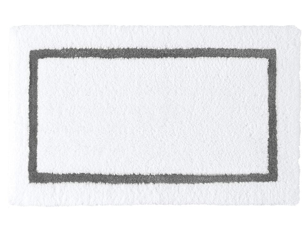 KARAT Luxury Silver & White Bathroom Rug - |VESIMI Design| Luxury and Rustic bathrooms online