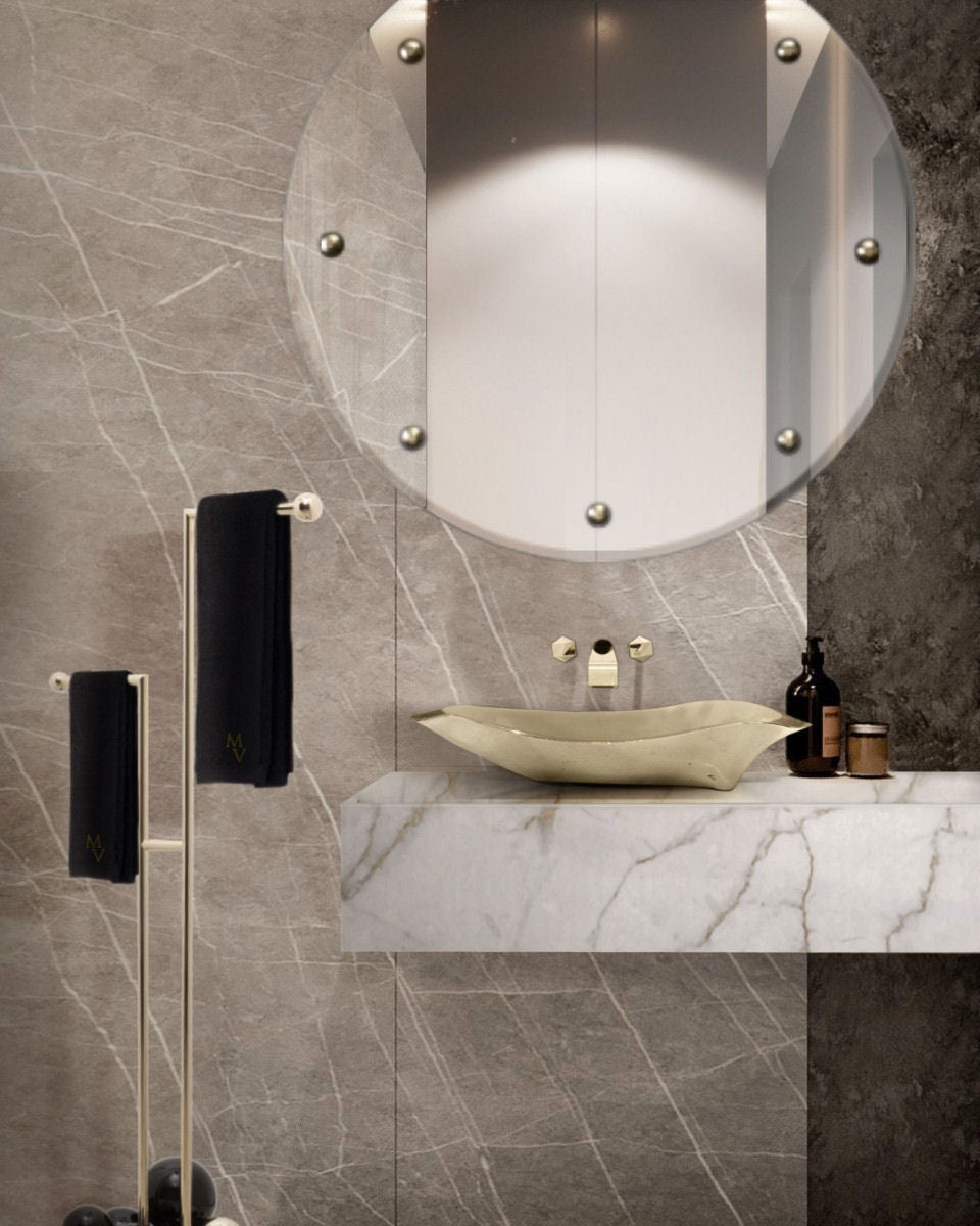 Lapiaz Casted Brass Vessel Sink by Maison Valentina - |VESIMI Design|