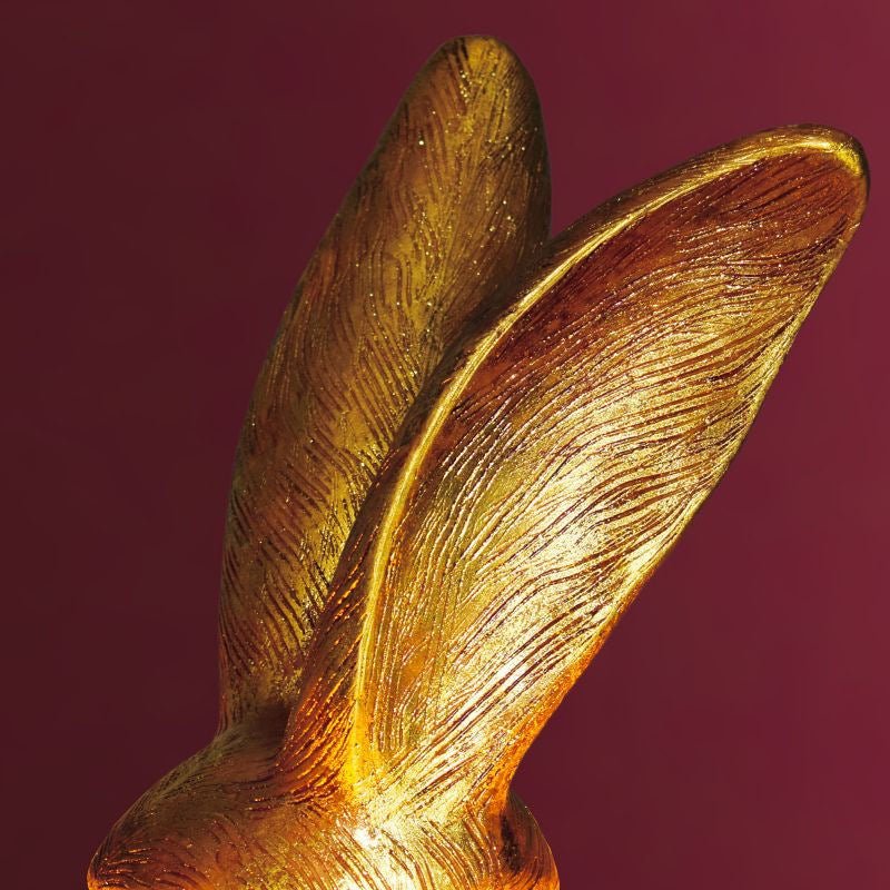 Large Floor Lamp Hiding Rabbit, Gold/Black - |VESIMI Design| Luxury Bathrooms and Home Decor