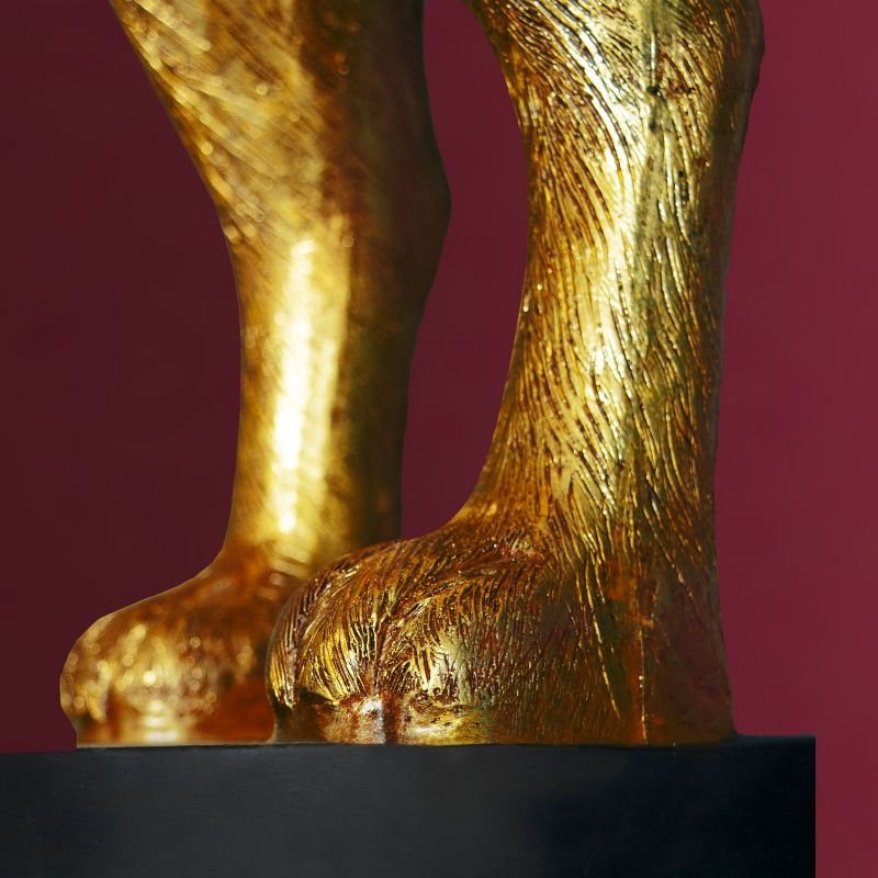 Large Floor Lamp Hiding Rabbit, Gold/Black - |VESIMI Design| Luxury Bathrooms and Home Decor