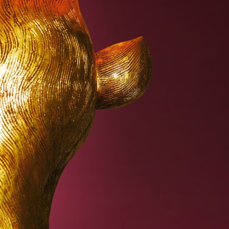 Large Floor Lamp Hiding Rabbit, Gold/Black - |VESIMI Design| Luxury Bathrooms and Home Decor