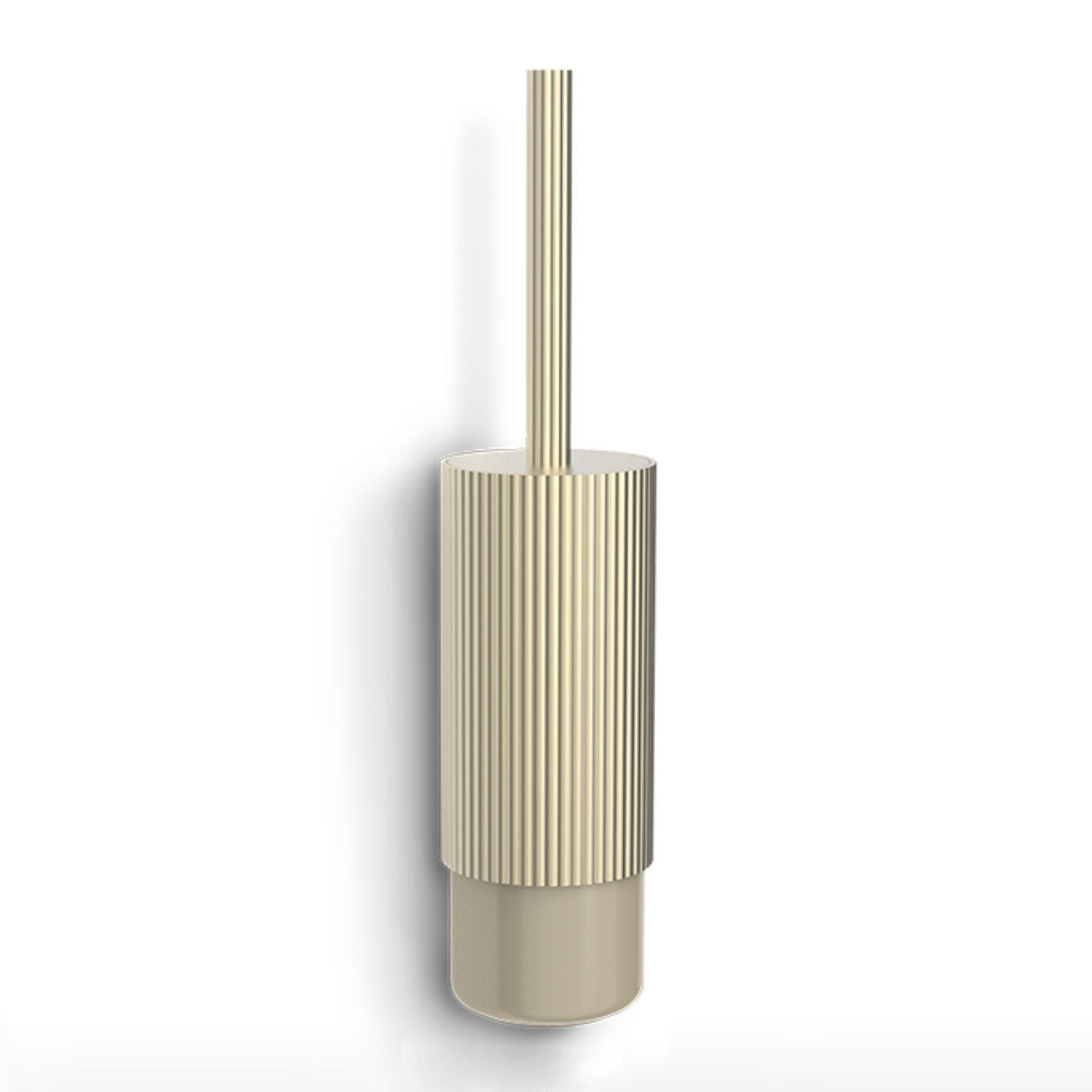 Luxury Bathroom Accessories Toilet Brush Holder / Champagne Gold & Dune - |VESIMI Design| Luxury Bathrooms and Home Decor
