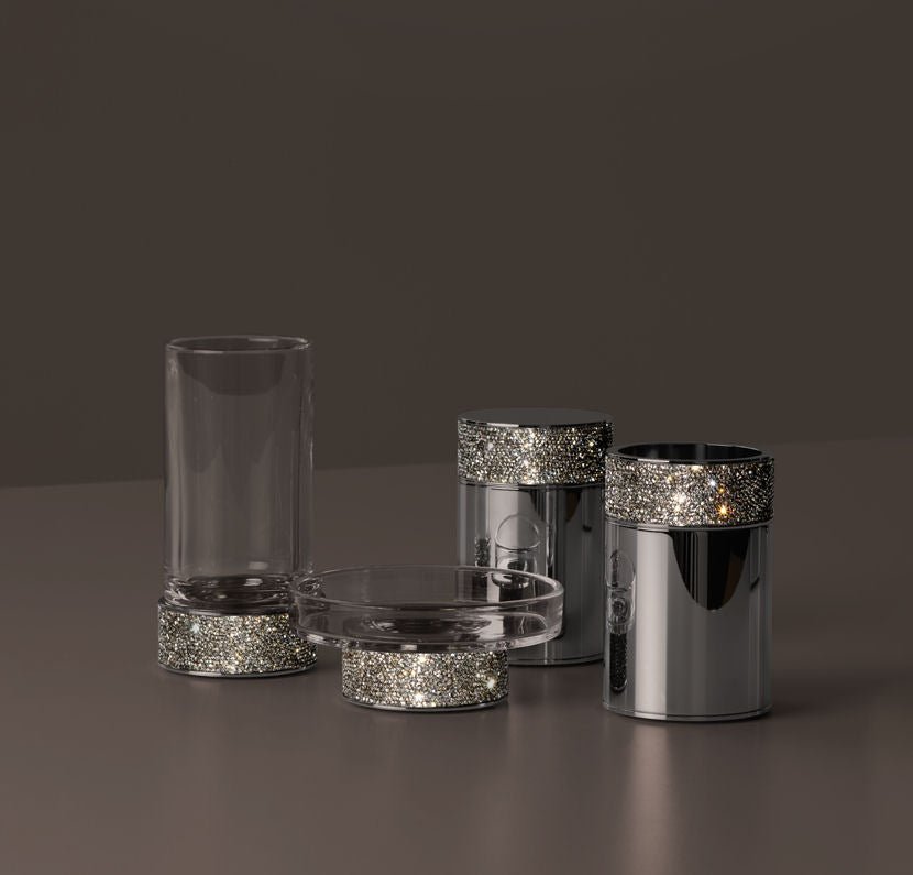 Luxury Chrome Swarowski® Multi-Purpose Box - |VESIMI Design|