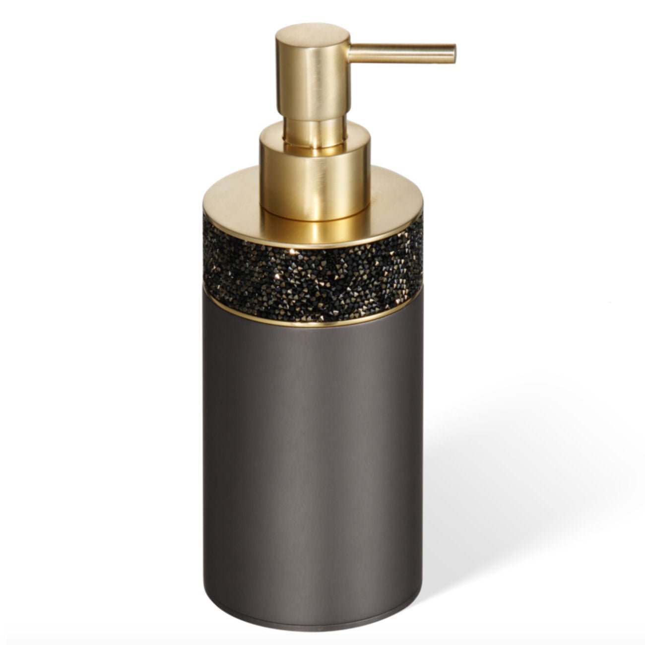 Luxury Dark Bronze Swarowski® Crystal Soap Dispenser - |VESIMI Design|