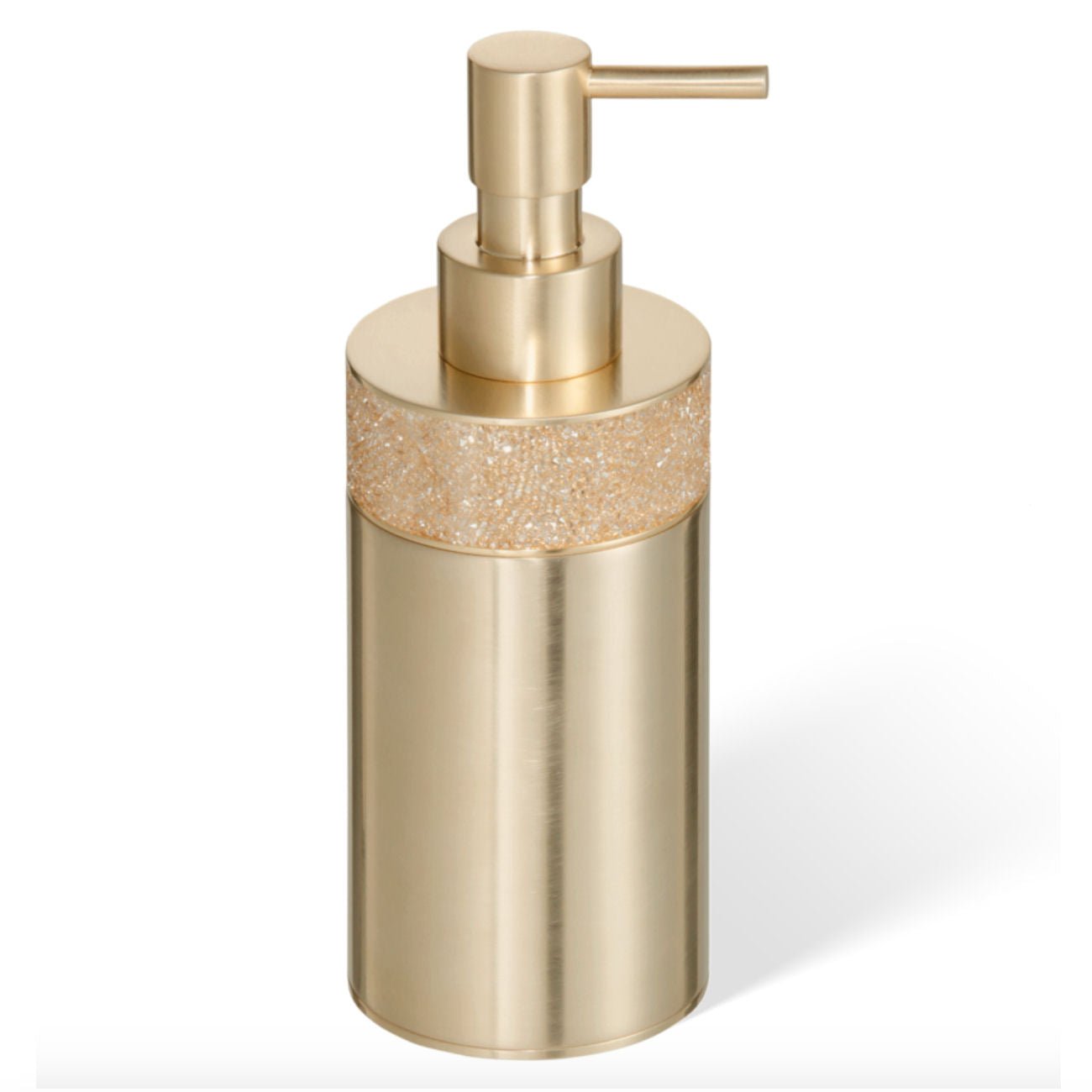 Luxury Matt Gold Swarowski® Crystal Soap Dispenser - |VESIMI Design|