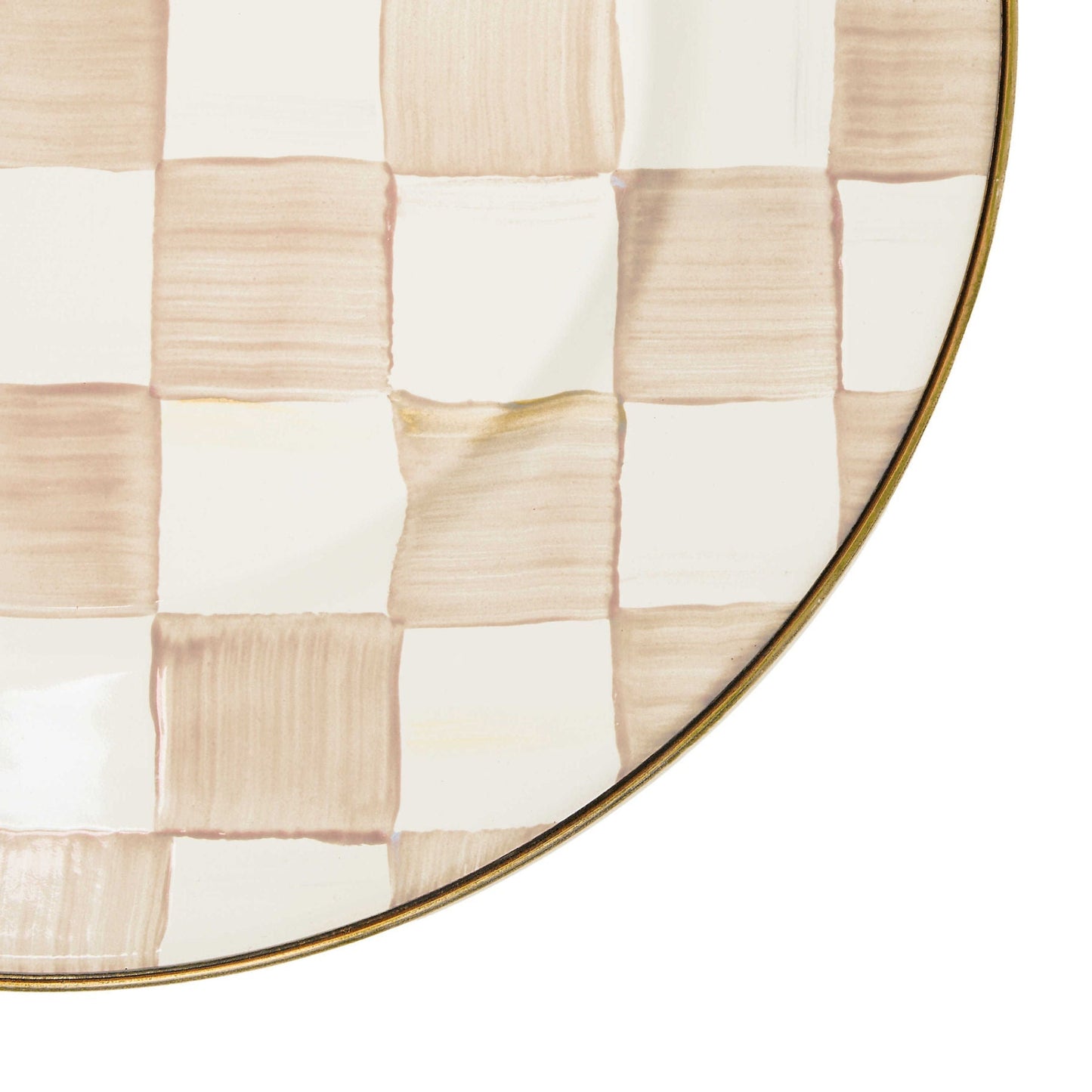 Jídelní talíř Mocha Check by MacKenzie-Childs