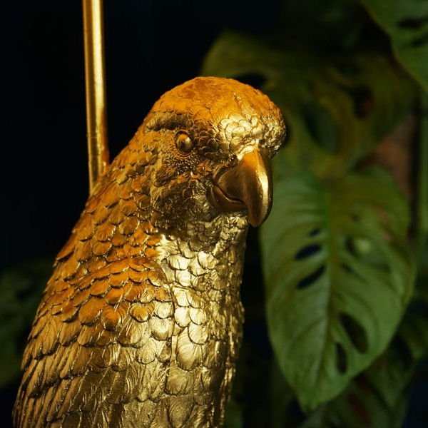 Parrot Tammy Floor Lamp, Gold / Turquoise - |VESIMI Design| Luxury Bathrooms and Home Decor