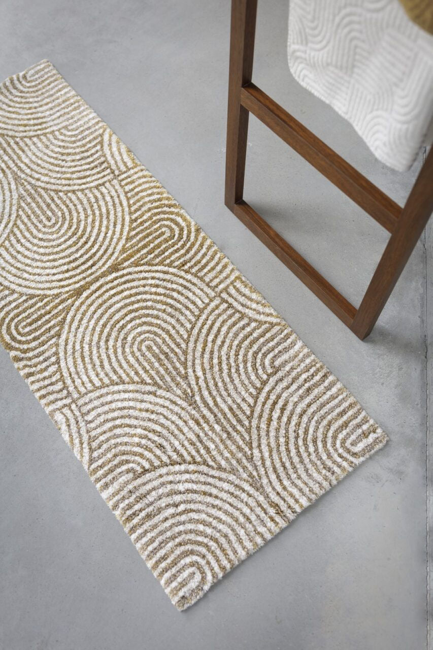 PETAL Egyptian Cotton Gold Bathroom Rug by Abyss & Habidecor