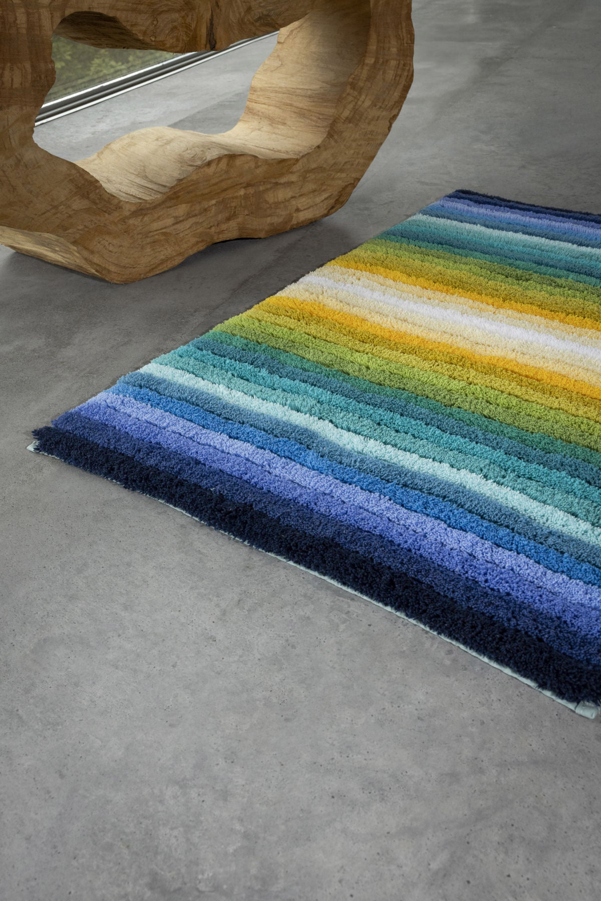 SANTA CRUZ modro-žlutá koupelnová předložka Abyss & Habidecor