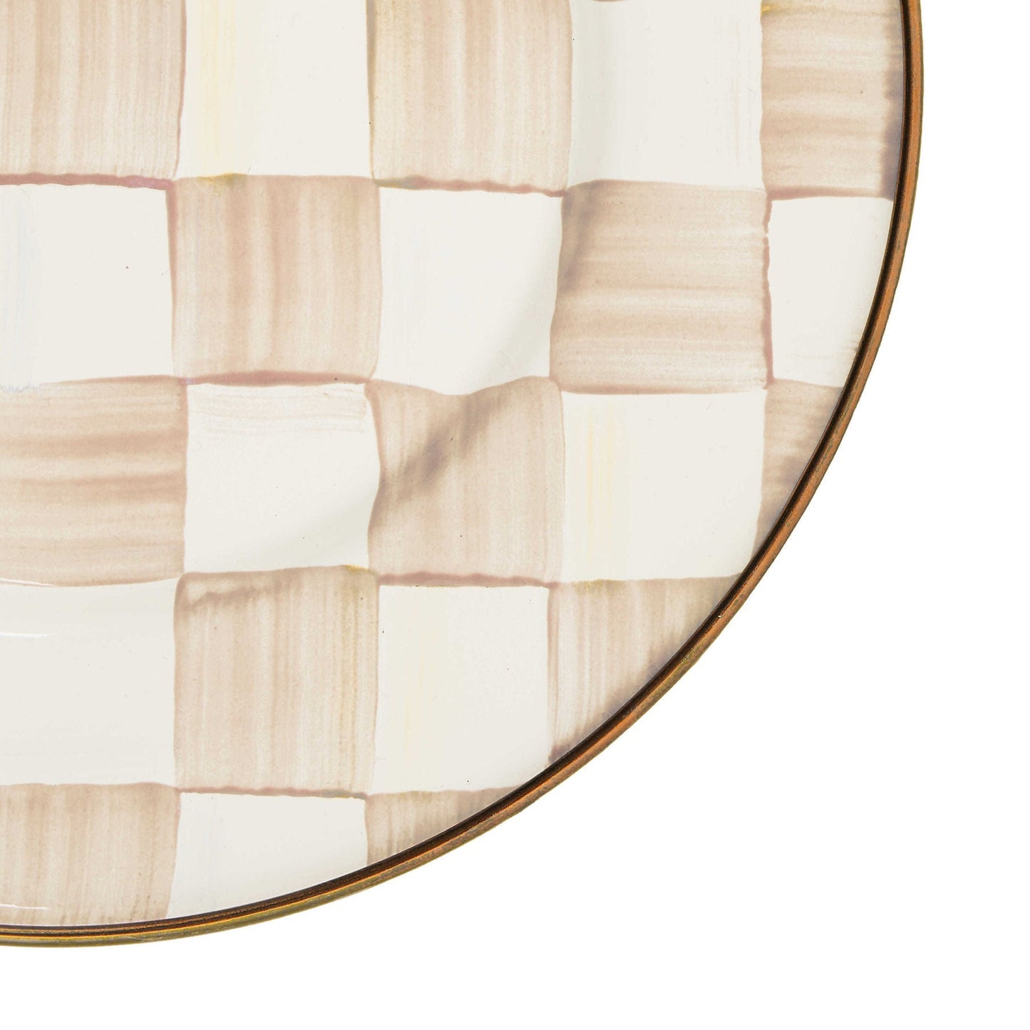 Dezertní talíř Mocha Check od MacKenzie-Childs