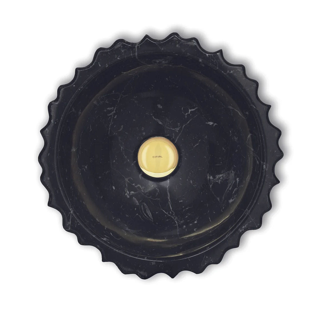 Symphony Black Marble Vessel Sink by Maison Valentina - |VESIMI Design| Luxury Bathrooms and Home Decor