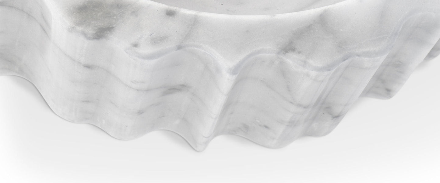 Symphony White Marble Vessel Sink by Maison Valentina - |VESIMI Design| Luxury Bathrooms and Home Decor