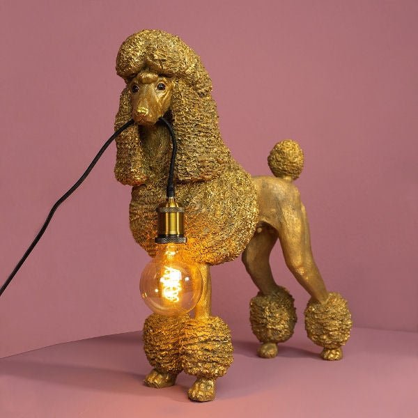 Table Lamp Poodle Elves, Gold - |VESIMI Design| Luxury Bathrooms and Home Decor