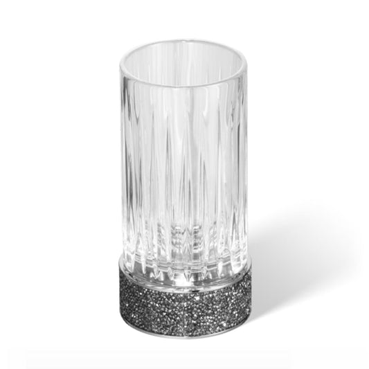 Chrome Tumbler Holder with Swarowski® Crystals - |VESIMI Design|