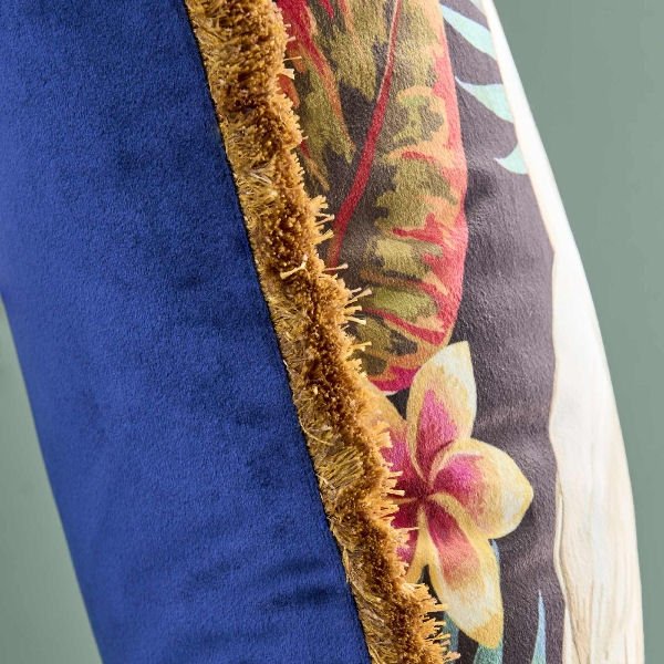 Design Cushion with Fringes Ararauna - |VESIMI Design| Luxury Bathrooms and Home Decor