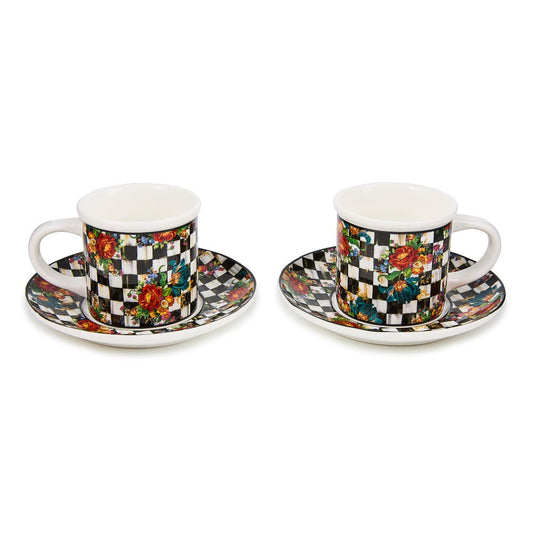 MacKenzie-Childs espresso šálky s podšálkem
