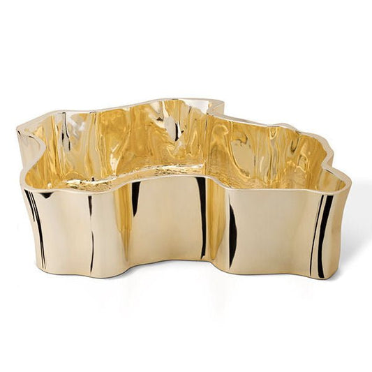 Gold Plated Eden Stone Vessel Sink by Maison Valentina - |VESIMI Design|