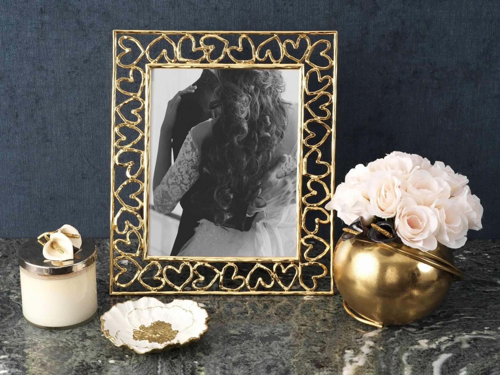 Heart Frame Silver, Gold by Michael Aram - |VESIMI Design| Luxury Bathrooms and Home Decor
