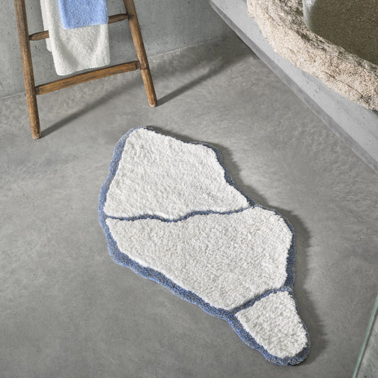 Koupelnová předložka JESS z egyptské bavlny od Abyss & Habidecor se vzorem kintsugi, Waterfall Bathrooms.
