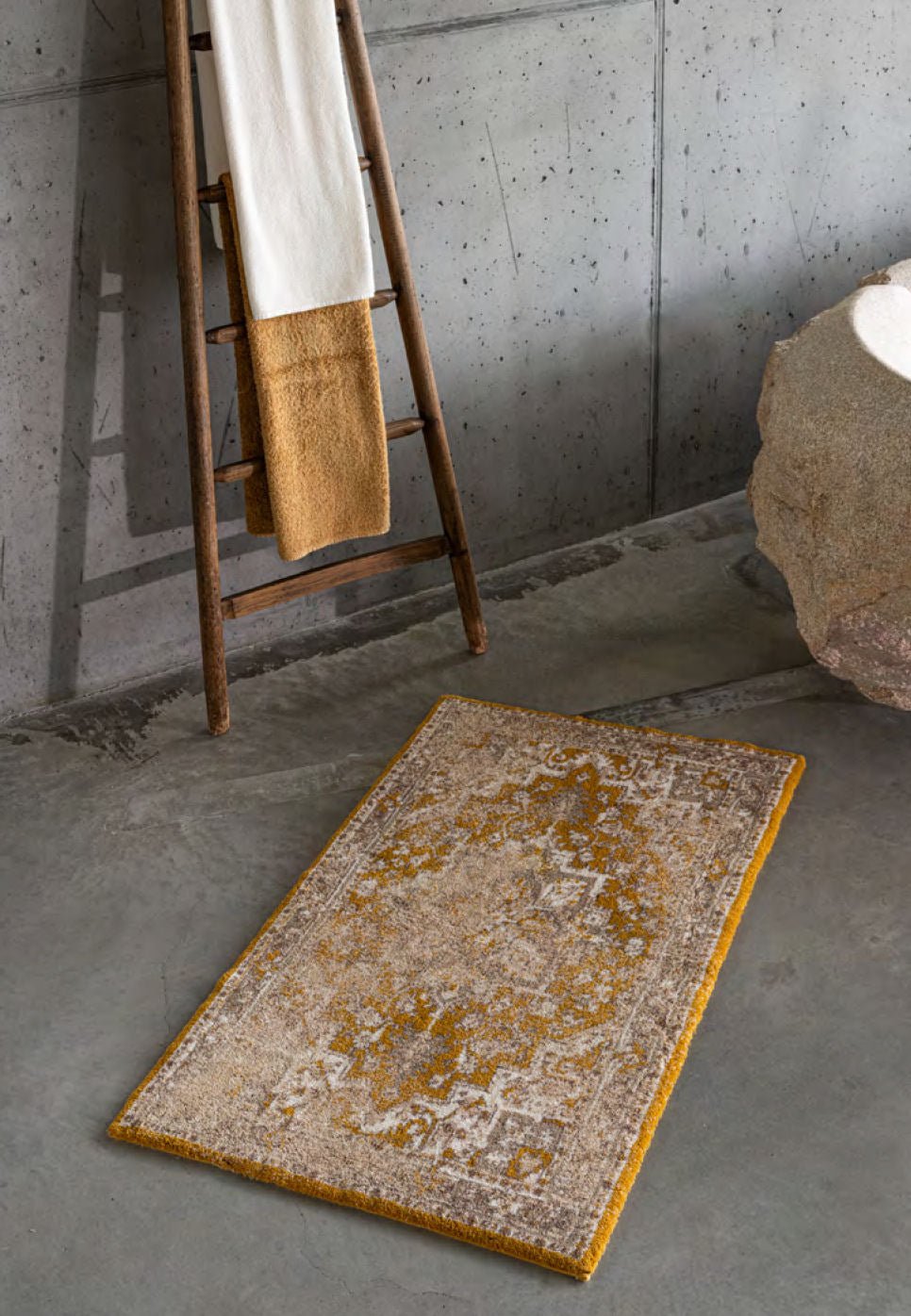 Limited Edition 2024 Egyptian Cotton Bathroom Rug GAYA by Abyss & Habidecor - |VESIMI Design| Luxury Bathrooms and Home Decor