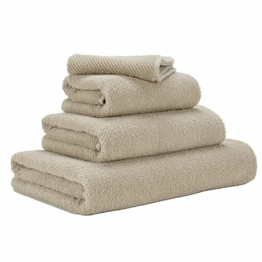 Luxusní béžový ručník 770 Linen ze 100% egyptské bavlny Giza 70 s texturou Twill Waterfall Bathrooms