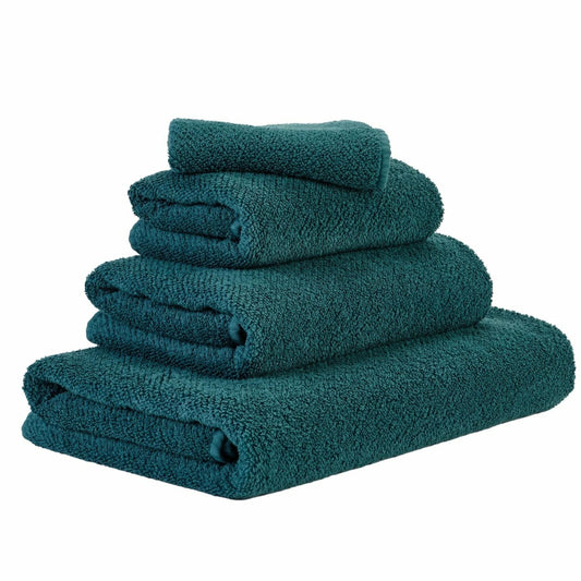 Luxusní petrolejový ručník 320 Duck ze 100% egyptské bavlny Giza 70 s texturou Twill Waterfall Bathrooms