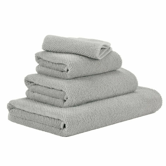 Luxusní platinově šedý ručník 992 Platinum ze 100% egyptské bavlny Giza 70 s texturou Twill Waterfall Bathrooms
