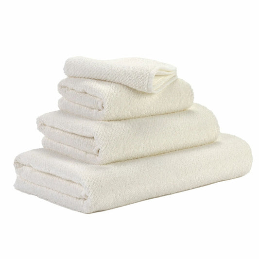 Luxusní ručník v barvě slonové kosti s keprovou vazbou Twill Abyss Habidecor Waterfall Bathrooms