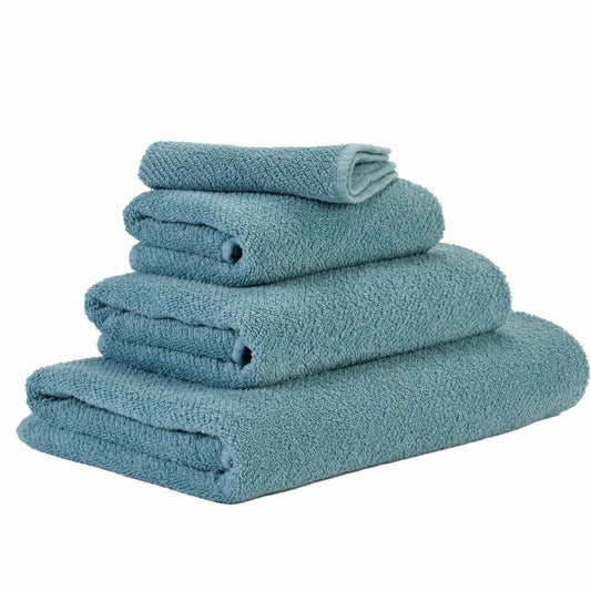 Luxusní modrý ručník 309 Atlantic ze 100% egyptské bavlny Giza 70 s texturou Twill Waterfall Bathrooms