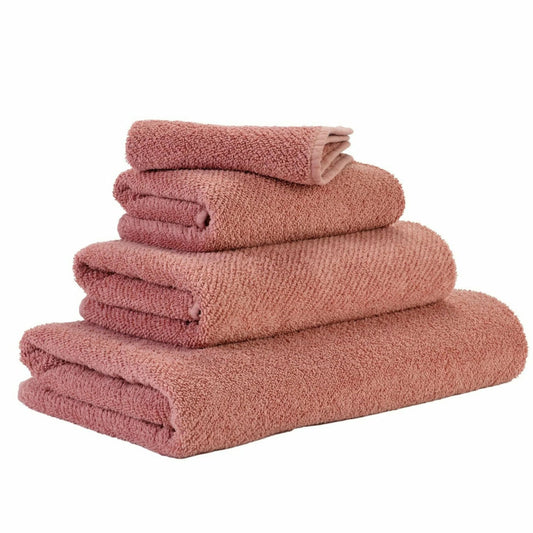 Luxusní starorůžový ručník 515 Rosette ze 100% egyptské bavlny Giza 70 s texturou Twill Waterfall Bathrooms