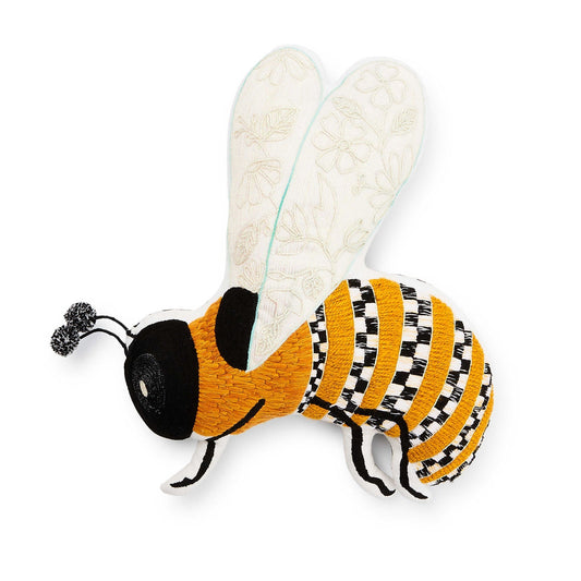 MacKenzie - Childs Bee Shaped Throw Pillow - |VESIMI Design| Luxury Bathrooms and Home Decor