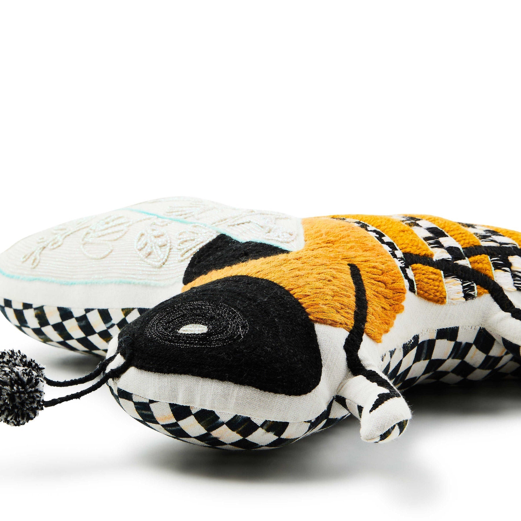 MacKenzie - Childs Bee Shaped Throw Pillow - |VESIMI Design| Luxury Bathrooms and Home Decor
