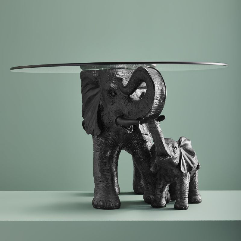 Mali & Kisha Design Black Accent Table - |VESIMI Design| Luxury Bathrooms and Home Decor