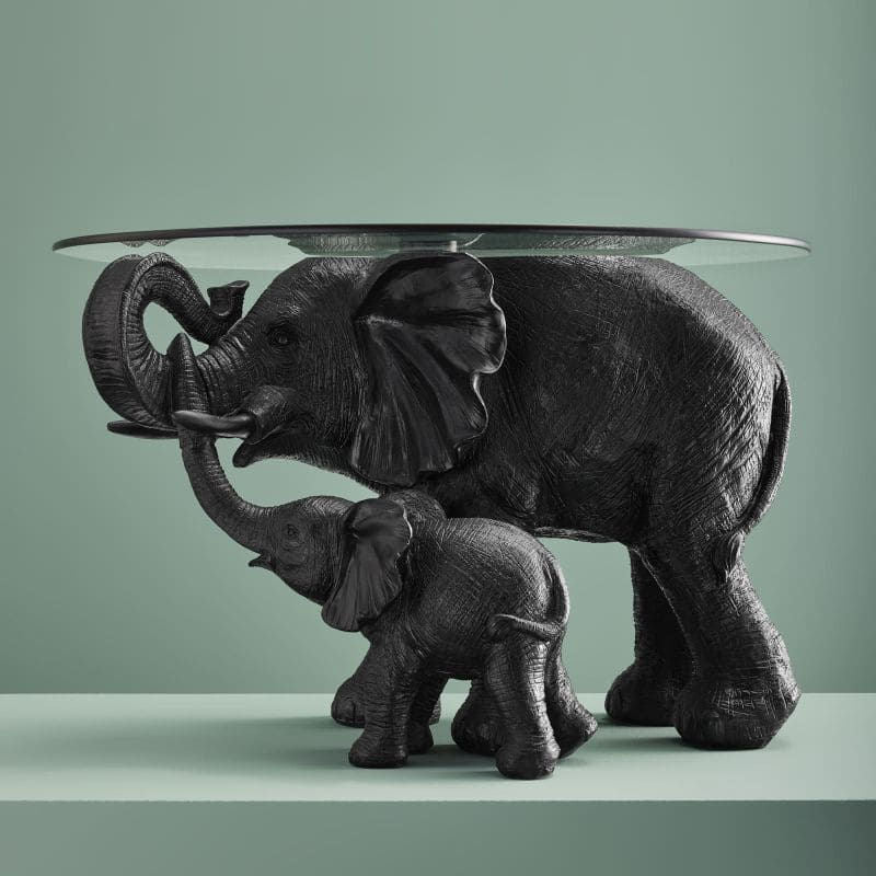 Mali & Kisha Design Black Accent Table - |VESIMI Design| Luxury Bathrooms and Home Decor