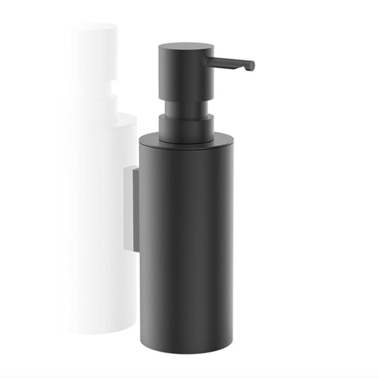Luxusní nástěnný dávkovač mýdla MIKADO od Decor Walther, matná černá povrchová úprava, Waterfall Bathrooms.

