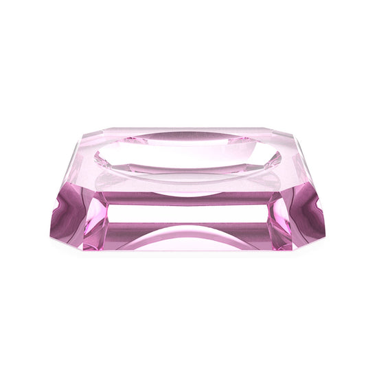 Pink Glass Bathroom Accessories Soap Dish by Decor Walther - |VESIMI Design|